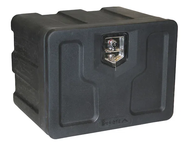 1717100 – BUYERS PROD Tool Box, Underbody 1 Drop Door Smooth Steel 24 Inch Length x 18 Inch Width x 18 Inch Height T-...